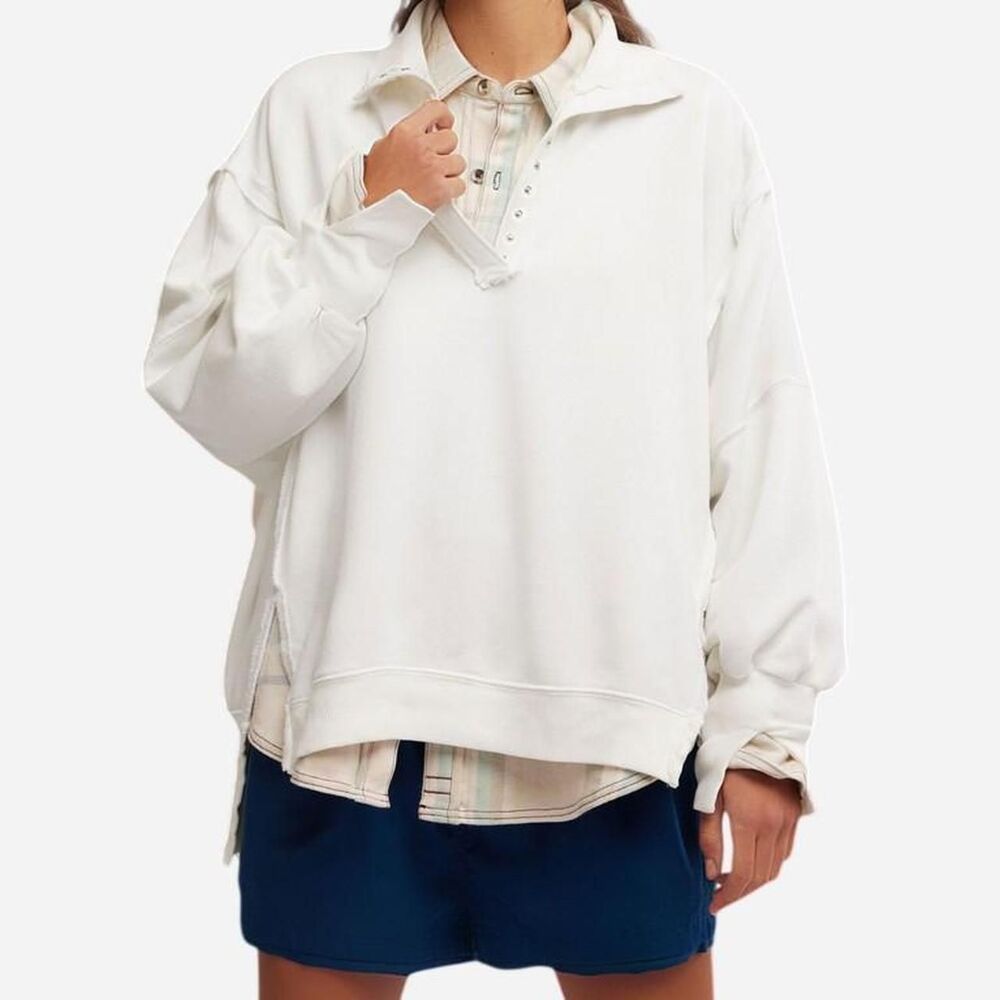 Oversized Slouchy Off White/Cream Coastal Granddaughter Aesthetic